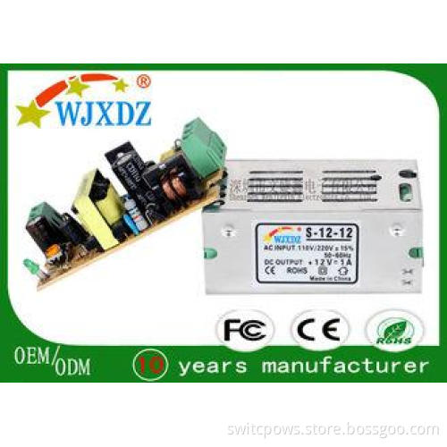 1A 12W CCTV Camera / LED Lighting Power Supplies 12V CE RoH